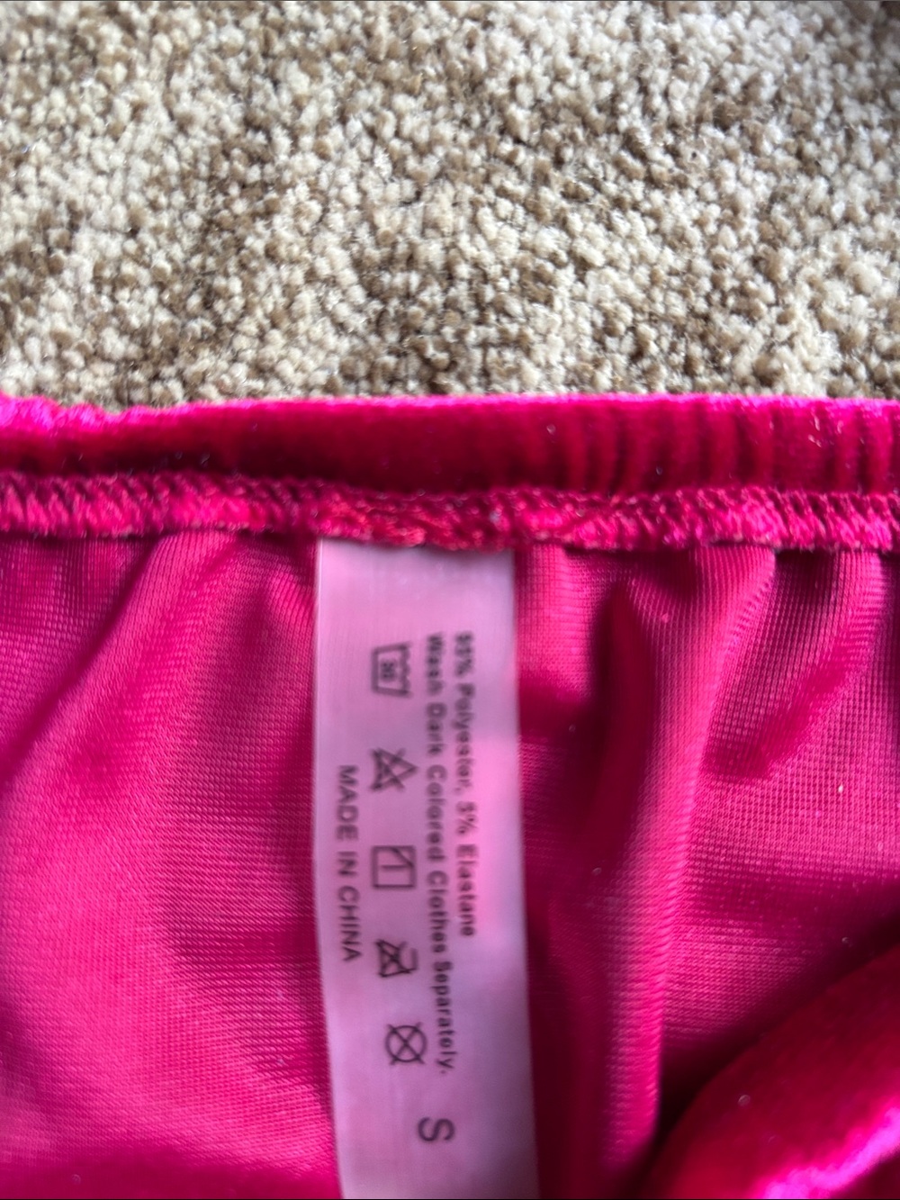 Red-pink & Blue String Bikini Set - Picture 2 of 3